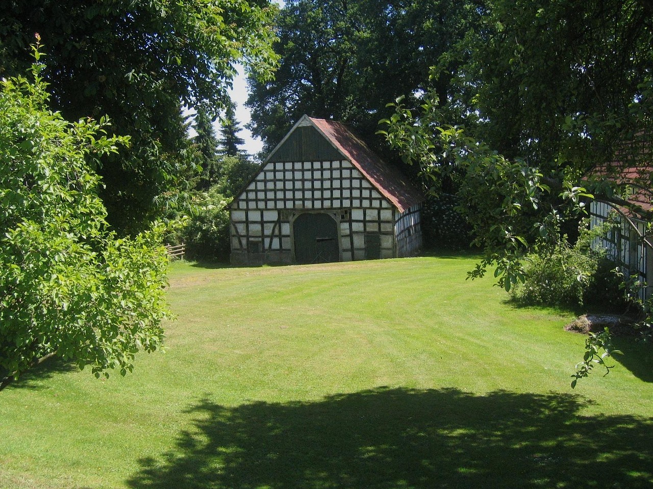 germany, building, shed, grass, yard, lawn, trees, nature, outside, backyard, summer, green building, backyard, backyard, backyard, backyard, backyard